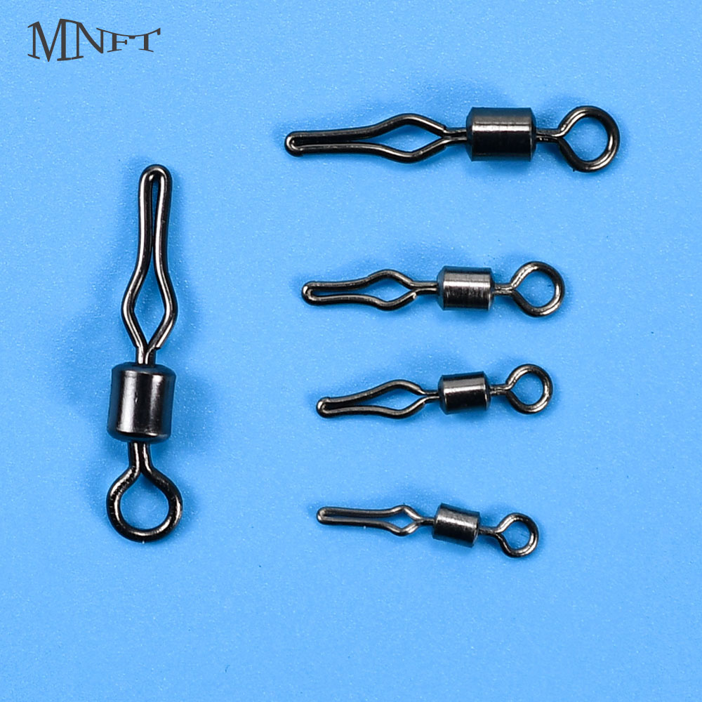 Fishing Equipment Parts - 100Pcs Drop Shot Swivels Rolling Swivels