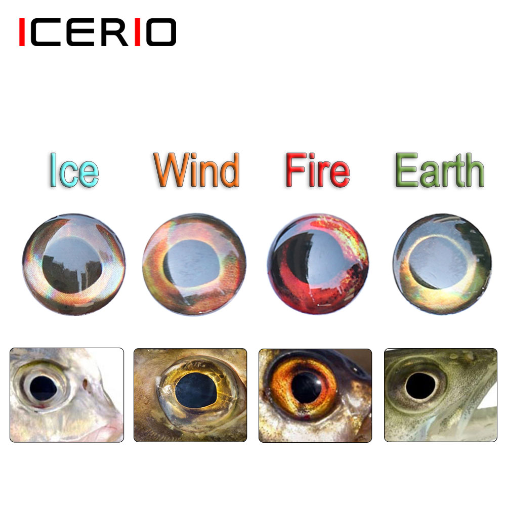 Fishing Equipment Parts - ICERIO 100PCS Holographic 3D 4D Fish