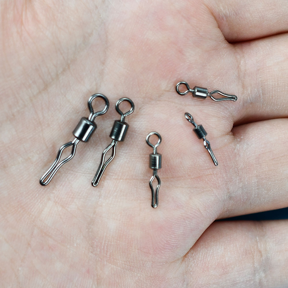 100Pcs Drop Shot Swivels Rolli - Fishing Equipment Parts 评论和价格