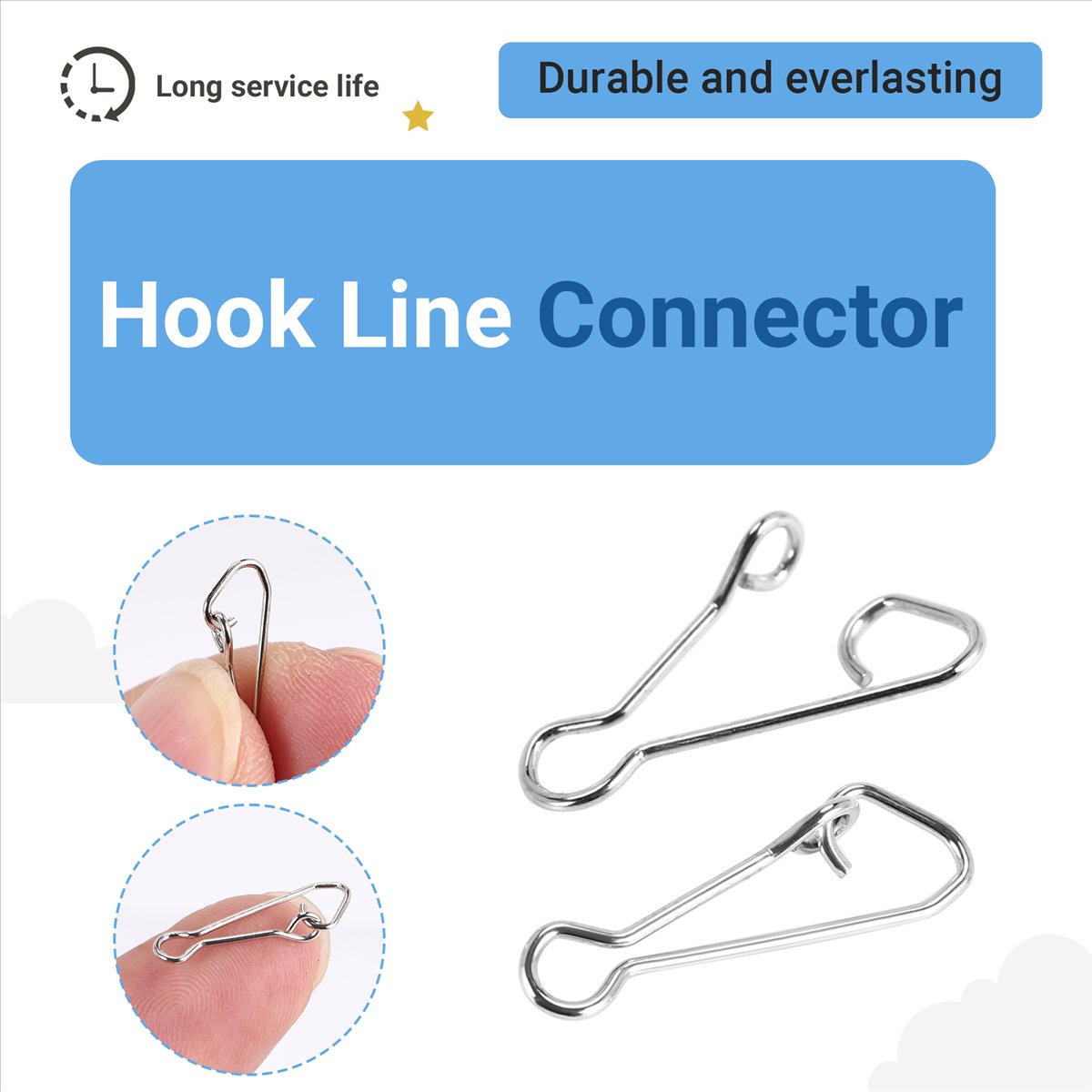 AD45 100Pcs Fishing Hooked Sna - Carp Fishing Tackle 评论和价格