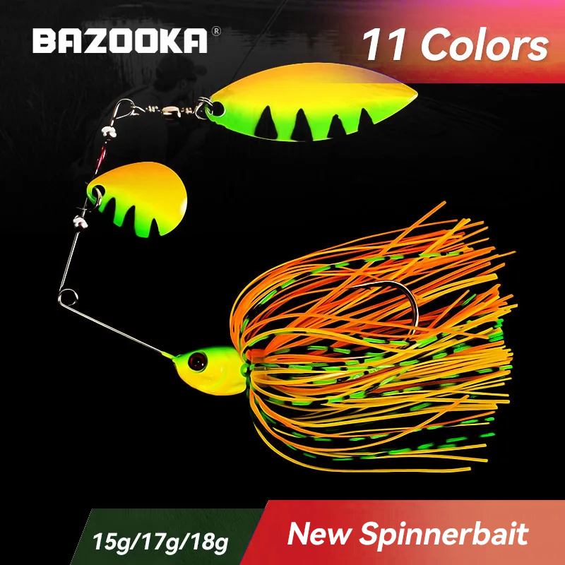 Bazooka 15g 18g Spinnerbait Fi - Fishing Equipment Parts 评论和价格