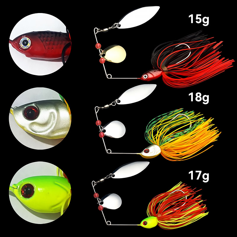 Bazooka 15g 18g Spinnerbait Fi - Fishing Equipment Parts 评论和价格
