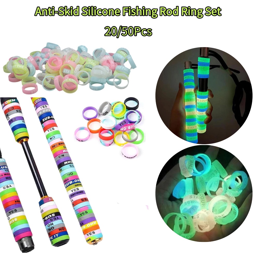 20/50Pcs Anti-Skid Silicone Fi - Fishing Equipment Parts 评论和价格