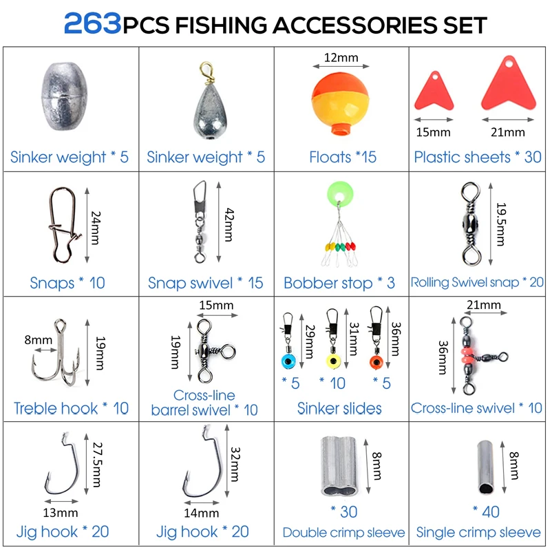 263pcs Outdoor Fishing Accesso - Fishing Quest 评论和价格