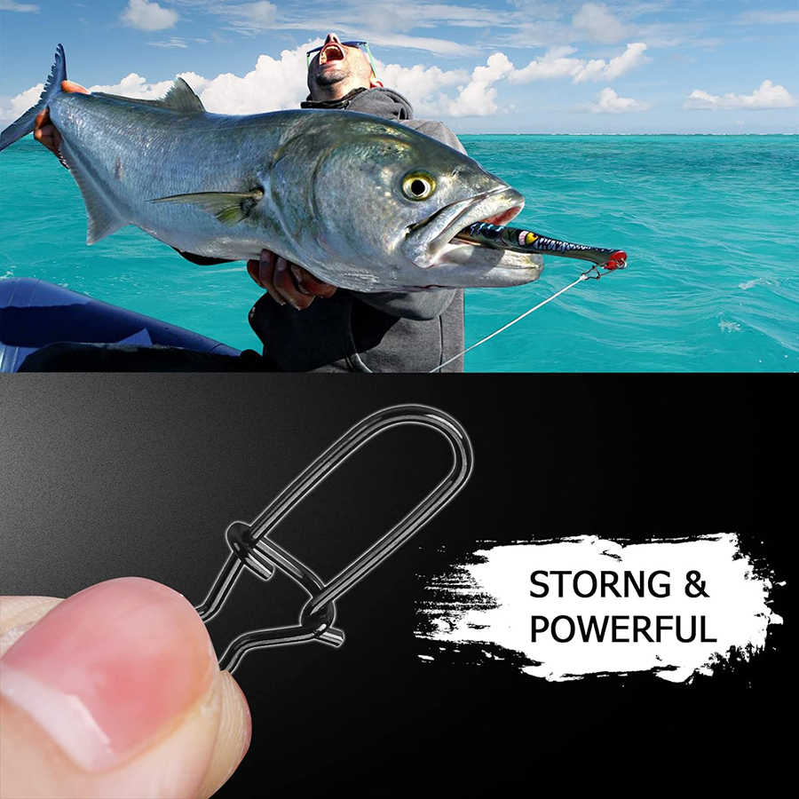 50Pcs Crankbait Snaps Stainles - Fishing Quest 评论和价格