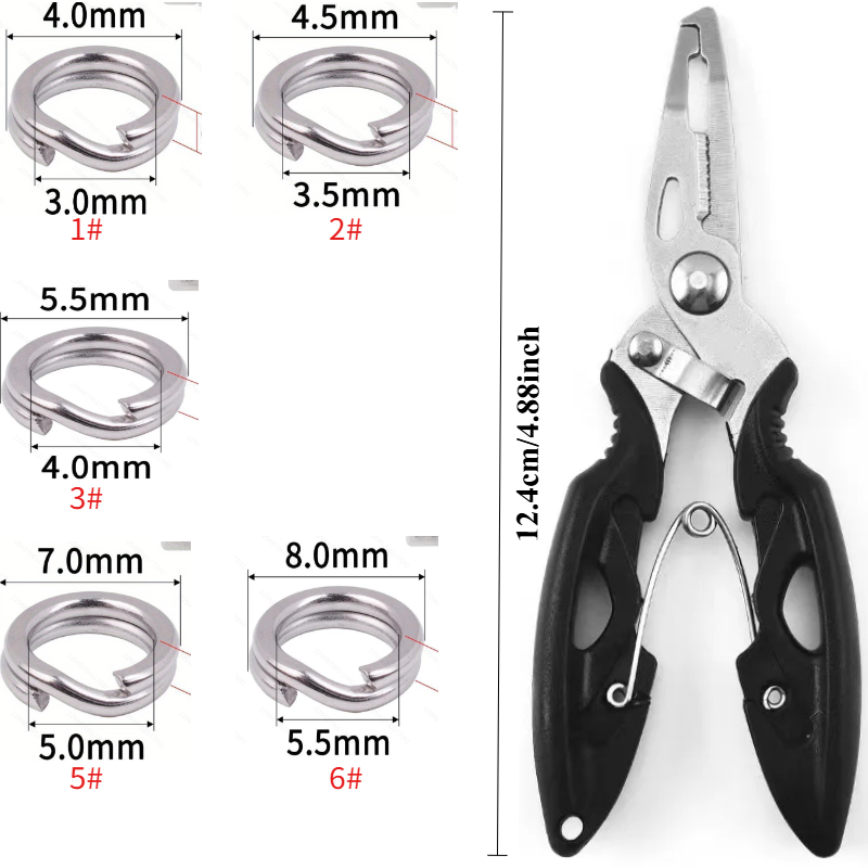 151pcs Stainless Steel Fishing - Fishing Pliers 评论和价格