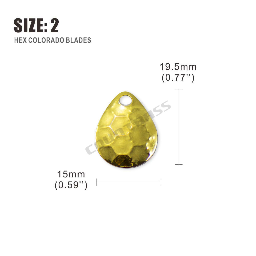 Countbass 50pcs Size 2-5 Gold  - Fishing Equipment Parts 评论和价格