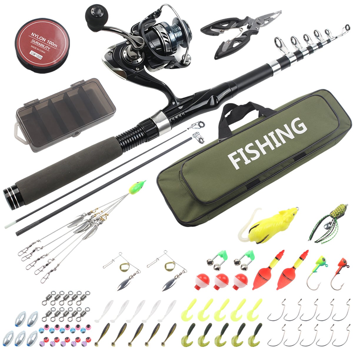86-Piece Telescopic Fishing Ro - Fishing Equipment Online 评论和价格