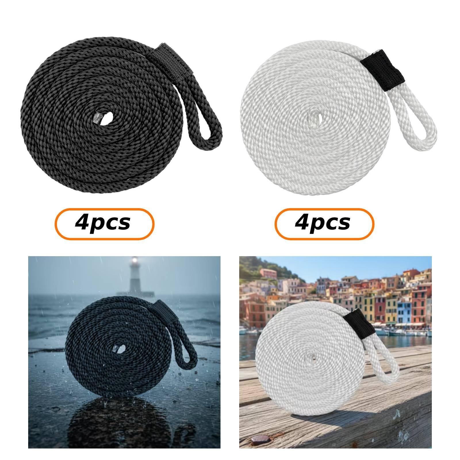 4 Pieces Docklines Mooring Rop - Fishing Line 评论和价格