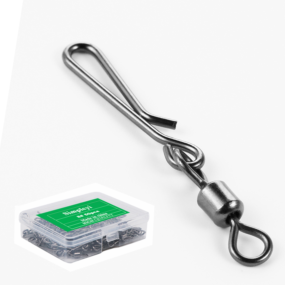 50pcs Box Rolling Swivel With  - Carp Fishing Tackle 评论和价格